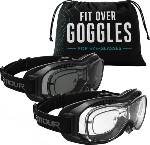 Miniatura 14 de Bikershades Gafas protectoras para gafas de moto, ciclismo, esquí, paracaidismo, trabajo al aire libre Transparente