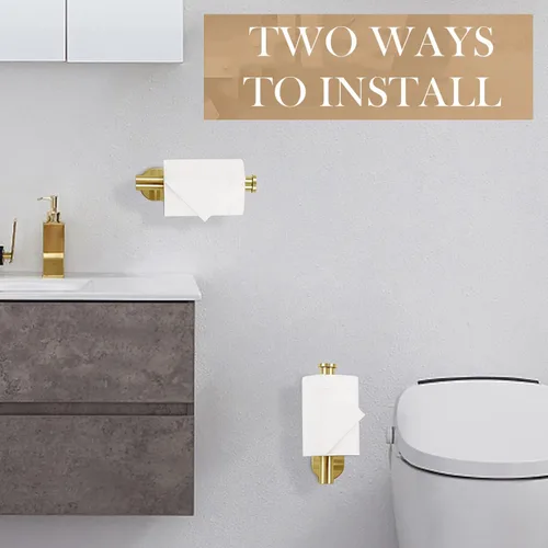 Miniatura 5 de JOPOFI Portapapel Higiénico - Portapapel Higiénico Autoadhesivo de Montaje en Pared para Baño, Acero Inoxidable SUS 304 Tira Adhesiva Portarrollo