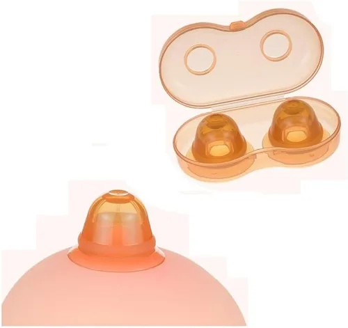 Corrector de pezón para extractor invertido o extensor de pestillo con estuche a prueba de polvo para mujer, madre, lactancia, lactancia, color