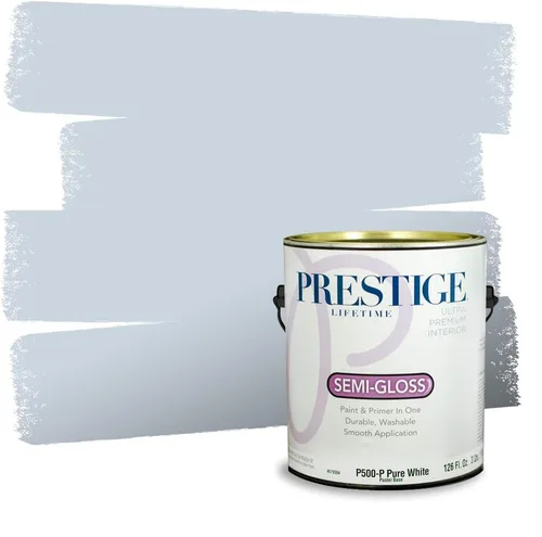 Miniatura 1513 de Pintura Exterior + imprimación PRESTIGE, todo-en-uno, 1 galón, acabado mate, color comparable al Valspar* Royal Gray* VS151-Gris real
