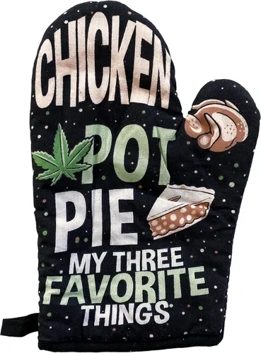 Miniatura 2 de Chicken Pot Pie My Three Favorite Things Delantal divertido 420 Hornear Kitchen Smock