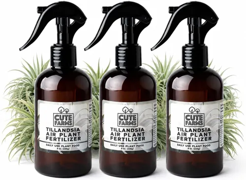 Miniatura 6 de Cute Farms Tillandsia - Fertilizante para plantas de aire, fórmula suave de uso diario, nutrientes formulados para plantas de aire