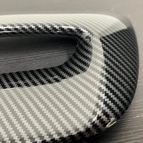 Miniatura 8 de Kojem Mini Cooper Hood Scoop compatible con 2007-2013 Mini Cooper S R55 R56 R57 R58 R59 Ventilación de entrada de aire Impresión de fibra de carbono