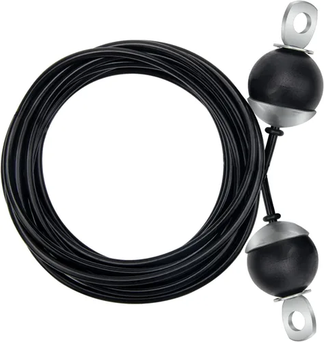 Cable de repuesto para gimnasio en casa de 196 pulgadas, cable de polea de fitness con 2 bolas de gravedad de 0.197 in para máquina de ejercicio