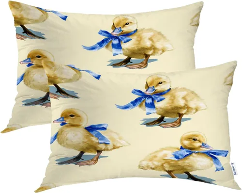 Miniatura 37 de Batmerry Flowers with Stems Throw Pillow Covers, Beautiful Floral Decorative Pillow Covers Digital Printing Blended for Couch Sofa Bed Invisible