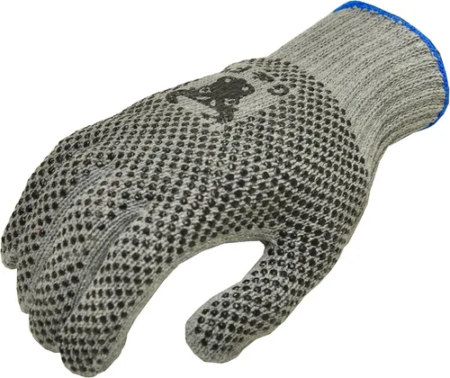 Miniatura 4 de G & F Products Guantes de trabajo de algodón natural, medianos, puntos de PVC para agarre antideslizante, tejido transpirable, reversibles