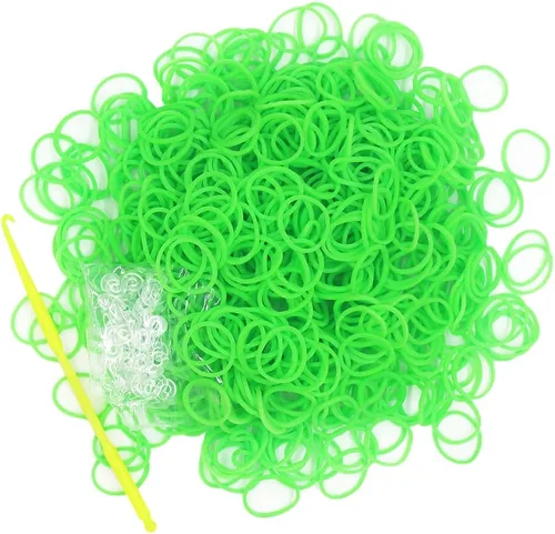 Miniatura 17 de Kit de 3000 bandas de goma de telar con 75 clips, 5 ganchos, kit de fabricación de pulseras de primera calidad para niños, tejer, regalo de A-Café