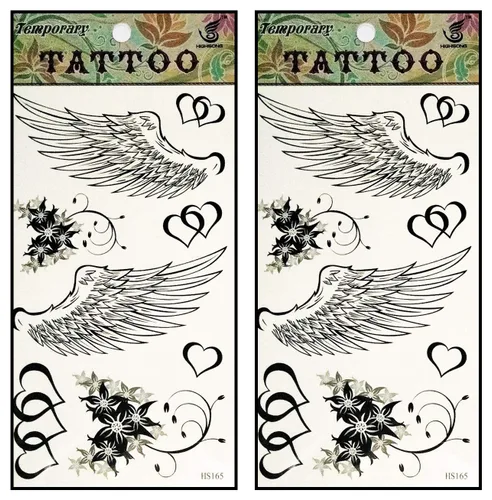 Miniatura 26 de Tatuajes de 2 hojas coloridas y hermosas flores de orquídea de jazmín rosa, temporales, tatuajes falsos de fantasía, moda para mujeres, pintura
