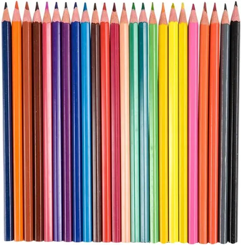 ArtCreativity Lápices multicolores, paquete de 24 lápices de colores preafilados para niños y adultos, ideales para proyectos de arte escolares,