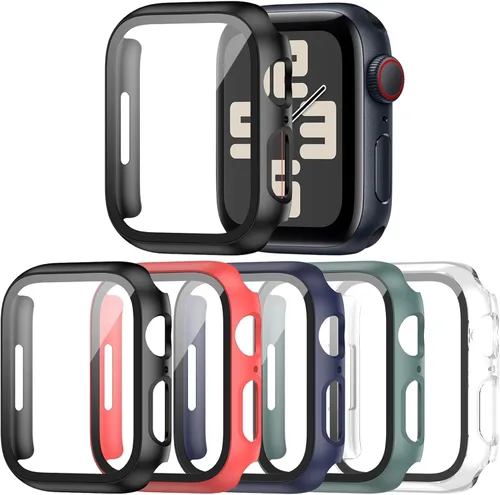 Miniatura 8 de Paquete de 16 fundas rígidas de PC para Apple Watch de 38 mm Series 3 2 con protector de pantalla de vidrio templado, cubierta protectora