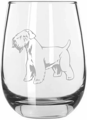 Miniatura 389 de Sakhalin Husky Dog - Copa de vino grabada personalizada de 15.25 onzas sin tallo