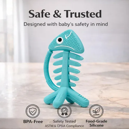 Miniatura 6 de Juguetes infantiles 3 en 1, juguetes de dentición para bebés de 3 a 6 a 12 meses, mordedores para bebés de 0 a 3 a 6 a 12 meses para alivio