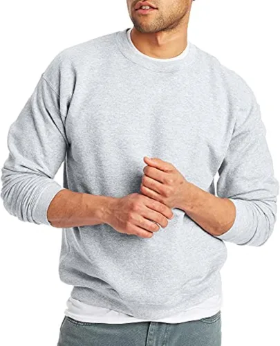 Miniatura 14 de Hanes EcoSmart - Sudadera de forro polar con cuello redondo para hombre, disponible en tallas grandes y altas, paquete de 1 o 2