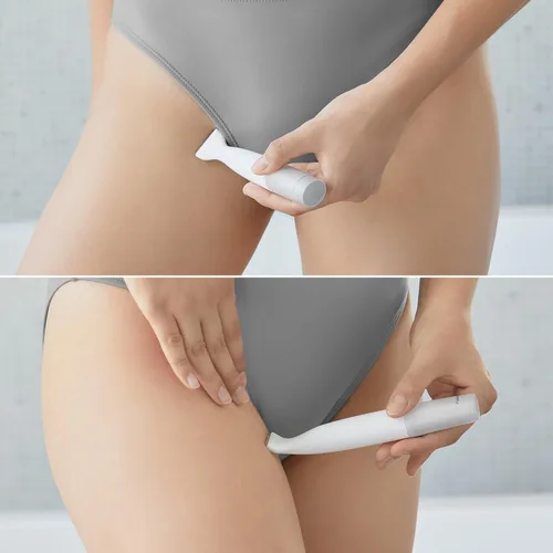 Miniatura 10 de Panasonic Recortadora y afeitadora de bikini para mujer con 4 accesorios para un aseo rápido y fácil en áreas íntimas, uso húmedo/seco, maquinilla