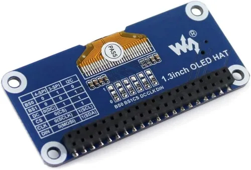 Miniatura 6 de 1.3inch 128x64 OLED pantalla HAT para Raspberry Pi 4 3 Jetson Nano SPI/I2C interfaz con controlador incorporado @ XYGStudy