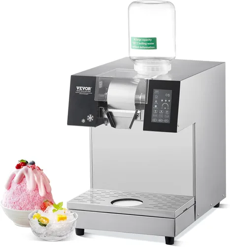 VEVOR Máquina comercial de hielo de copo de nieve, 529.1LBS/24H máquina de hielo de copo de nieve, máquina de afeitar de hielo de acero inoxidable,