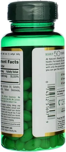 Miniatura 8 de Nature's Bounty Biotin 10000 mcg, apoya el cabello saludable - piel y uñas - cápsulas blandas de liberación rápida - 120