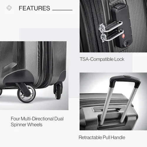 Miniatura 6 de Samsonite Winfield 3 DLX Hardside - Equipaje expandible con ruedas Gris grafito 120752-0517