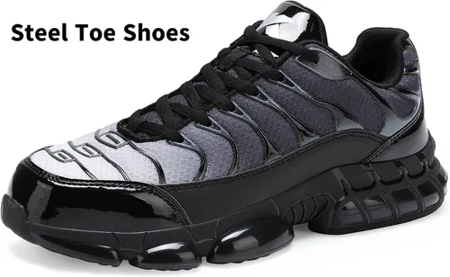 Miniatura 2 de Steel Toe Shoes for Men Indestructible Work Shoes Lightweight Steel Toe Sneakers Non Slip Safety Shoes Puncture Proof Composite Toe Shoes