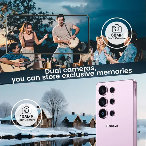 Miniatura 6 de JQAKP I25 Ultra Smartphone 16+512GB Android 14 Snapdragon 8 Gen 3 Cámara dual de 68MP+108MP Batería de 7000mAh Pantalla FHD+ de 6.99