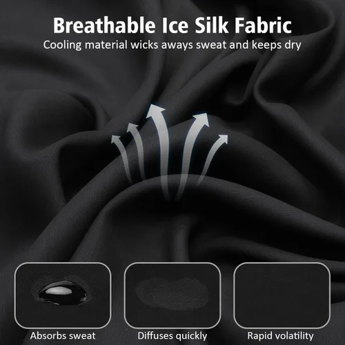 Miniatura 2 de Pasamontañas de verano para hombres y mujeres, máscara facial de seda de hielo refrescante, protección UV, pasamontañas para ciclismo, motociclismo
