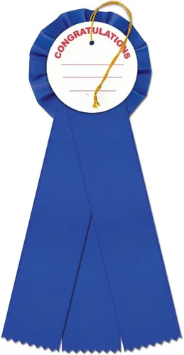 Miniatura 9 de Hodges Badge - Paquete de 7 cintas de roseta de premio - 1, 2, 3, 4, 5, 6 y Premio al participante, cinta de premio de la antorcha de la victoria