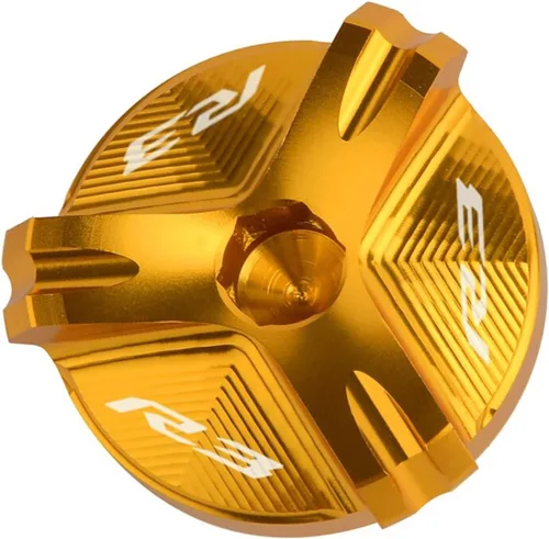 Miniatura 15 de Tapa de tapón de llenado de aceite de motor CNC para motocicleta, compatible con Yamaha YZF R1 R3 R6 YZFR1 1998-2020 YZFR3 2015-2021 YZFR6 YZFR6S R1