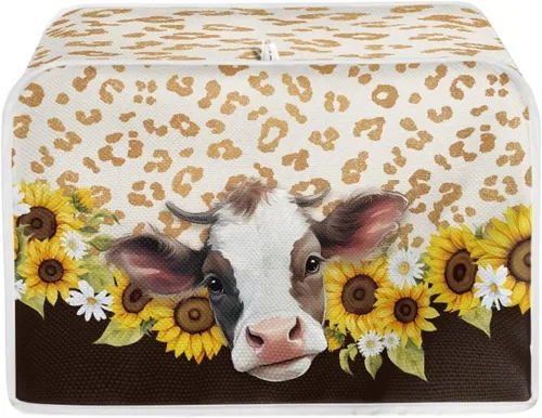 Miniatura 19 de Dolyues Beach Toaster Cover 2 Slice Universal Size Microwave Oven Dustproof Cover Women Gift Small Bread Cover with Portable Handle