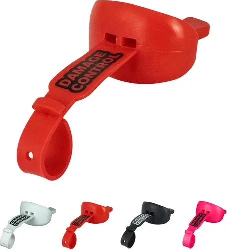 Miniatura 6 de DAMAGE CONTROL Protector bucal con correa permanente para casco, protector bucal juvenil para proteger labios y dientes, chupete sin ebullición