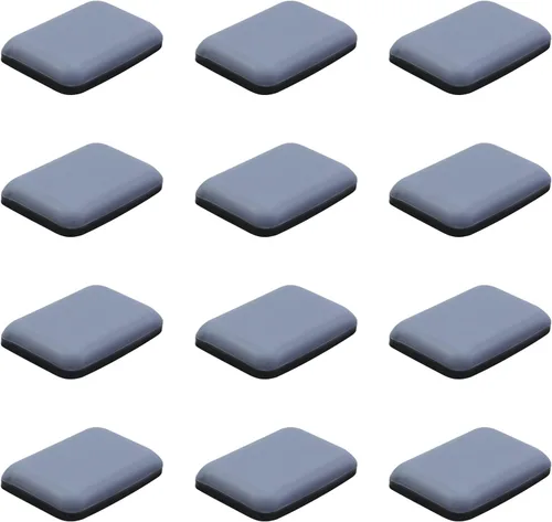 Antrader Paquete de 12 alfombrillas deslizantes rectangulares para muebles, protector de suelo, posavasos mágicos antiabrasión, para mover muebles,