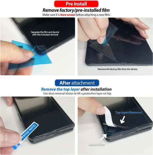 Miniatura 3 de DOME GLASS Whitestone GEN - Protector de pantalla para Galaxy Z Fold 4 (2022) HD transparente con revestimiento duro, protector de pantalla