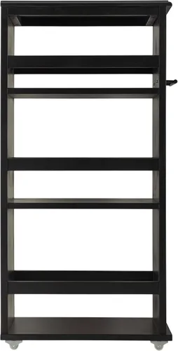Miniatura 7 de Lavish Home Carrito de almacenamiento delgado de 3 niveles, carrito rodante estrecho de 16.7 x 9 pulgadas con asa y ruedas para baño, lavandería