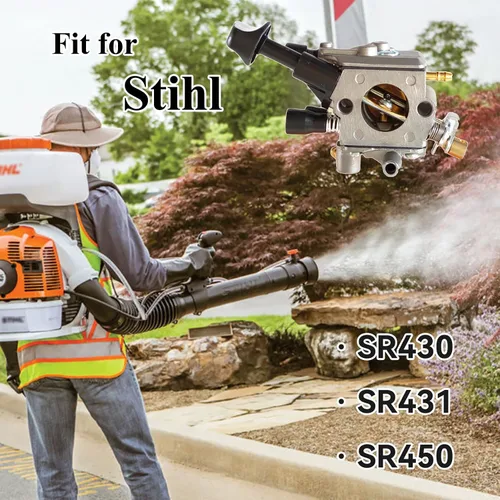 Miniatura 3 de Carburador compatible con Stihl BR350 BR350Z BR430 BR450 SR430 SR450 Soplador de mochila Reemplaza# 4244 120 0606, Kit de reparación de carburador