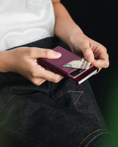 Miniatura 49 de VULKIT Card Holder with Money Pocket Pop Up Wallet RFID Blocking Slim Metal Bank Card Case Holds 5 Cards and Notes