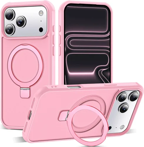 Miniatura 141 de SKYLMW – Funda compatible con iPhone 12 Pro Max y iPhone 13 Pro Max con soporte magnético invisible tipo anillo, fundas translúcidas para teléfonos