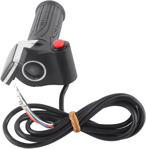 Miniatura 9 de Juego de empuñaduras de acelerador de pantalla LCD impermeable para bicicletas eléctricas, scooters coches (36 V) montaje de manillar duradero