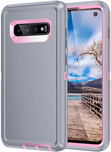 Miniatura 20 de Funda para Galaxy S10, [sin protector de pantalla] resistente a prueba de golpes, polvo y caídas, 3 capas de protección completa del cuerpo, funda