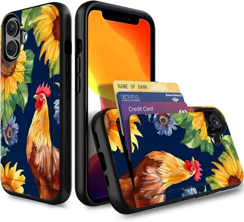 Miniatura 89 de Funda para iPhone Air, funda tipo cartera con ranura para tarjeta oculta, a prueba de golpes, TPU y PC, funda protectora de doble capa para iPhone
