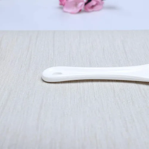 Miniatura 6 de uxcell Cuchara antiadherente plástica del servicio de alimentos de la patata del arroz del palo, blanco