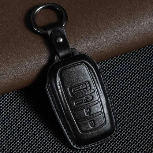 Miniatura 2 de para Toyota Funda para llavero de cuero, estuche para llaves de coche, compatible con Grand Highlander Camry Crown signia Highlander Venza Land