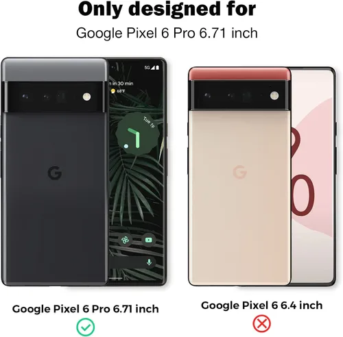 Miniatura 2 de LK Protector de pantalla de TPU flexible diseñado para Google Pixel 6 Pro (no de vidrio) + 2 protectores de lente de cámara de vidrio templado