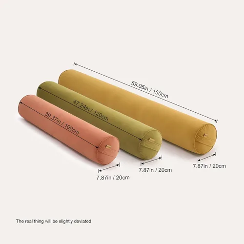 Miniatura 3 de Almohada de Abrazo – Almohada Corporal para Adultos, Almohada de Apoyo Larga para la Cama, Suave y Soportiva para un Sueño Reparador, 39.37 x 7.87