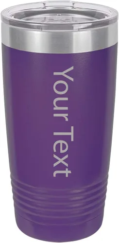 Miniatura 7 de Add Your Custom Name Laser Engraved Double-Wall Insulated Stainless Steel Tumbler 20 Oz Travel Coffee Double-Walled Travelling Car Truck Teal