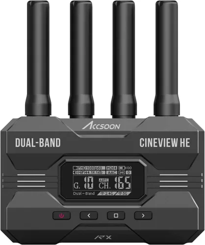 Miniatura 11 de Accsoon Transmisor y receptor HDMI de transmisión de video inalámbrica CineView HE, doble banda 1080p60 1200 pies RNG.60ms LAT., transmisión en vivo