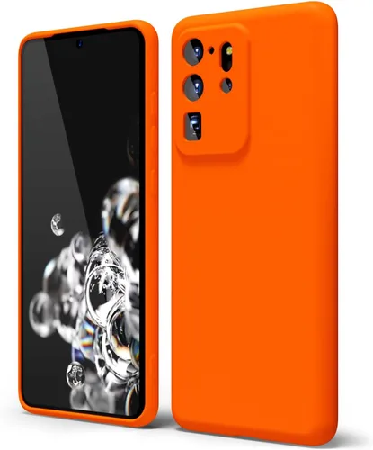 Miniatura 273 de oakxco Funda para teléfono Samsung Galaxy S21 Ultra con agarre de silicona líquida, bonita funda delgada y delgada de goma suave de TPU lisa