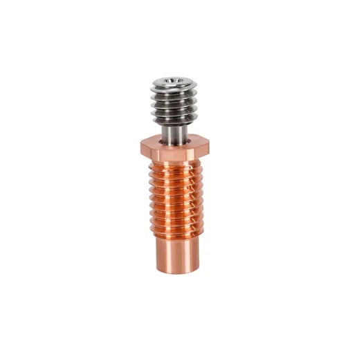 Miniatura 8 de Ender 3 - Boquilla bimetálica de titanio y cobre para garganta, corte de calor bimetálico, todo de metal suave de 0.069 pulgadas para impresora 3D