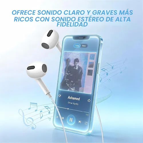 Miniatura 4 de Paquete de 2 auriculares USB C para iPhone 17/16/15 con micrófono y control de volumen HiFi Stereo Tipo C para iPhone 17/16/15 Pro Max, para Galaxy