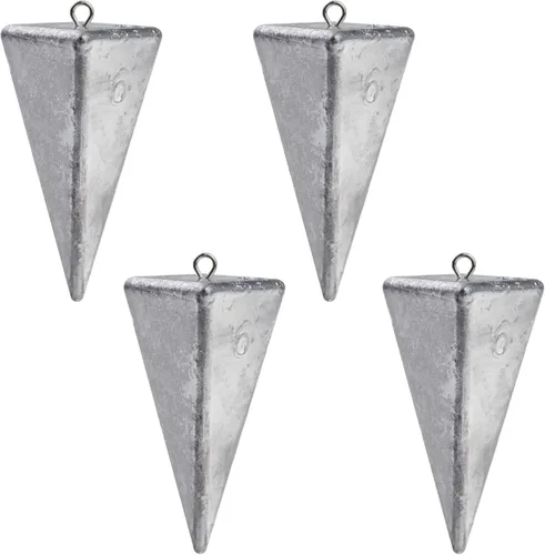 Miniatura 10 de Pyramid Sinkers Pesas de pesca de agua salada, peso de pesca para bagre, equipo de pesca de surf con caja de 1 oz, 2 onzas, 3 onzas, 4 onzas, 5