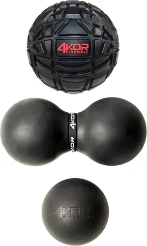 Miniatura 10 de Bolas de masaje 4KOR para terapia de punto de activación - Bola de liberación miofascial - Alivio muscular para espalda, cuello, hombro, dolor
