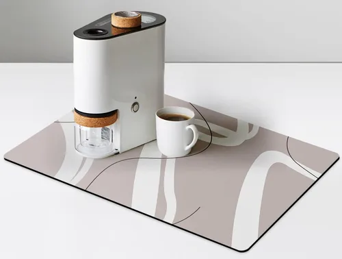 Alfombrilla de bar de Golener, alfombrilla absorbente para derrames de cafetera, tapete protector de mostrador debajo de la máquina de espresso,